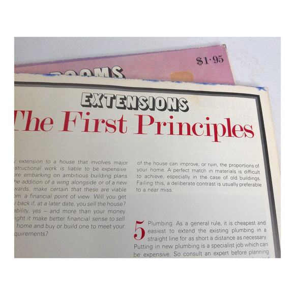 Vintage 1972 Living Rooms New Designs New House Extensions Improvements SET OF 2 - Picture 10 of 10